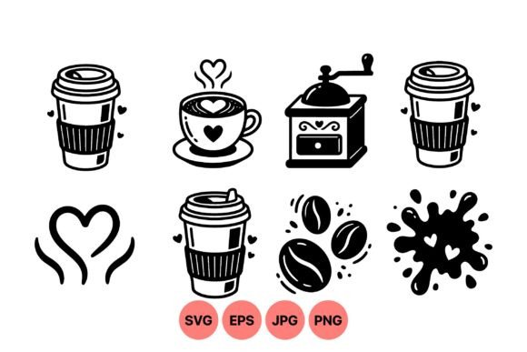 Download Cute Coffee Icon Svg Clipart - Cute Collection
