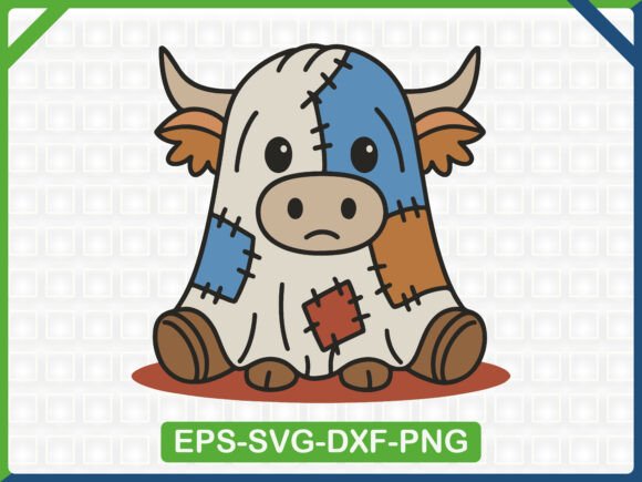Download Cute Patchwork Cow Embroidery SVG Design - Cute Collection