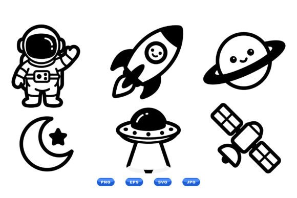 Download Cute Space Icon SVG Collection - Cute Collection