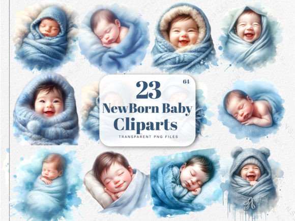 Download Newborn Cute Baby Clipart, Baby Shower - Cute Collection