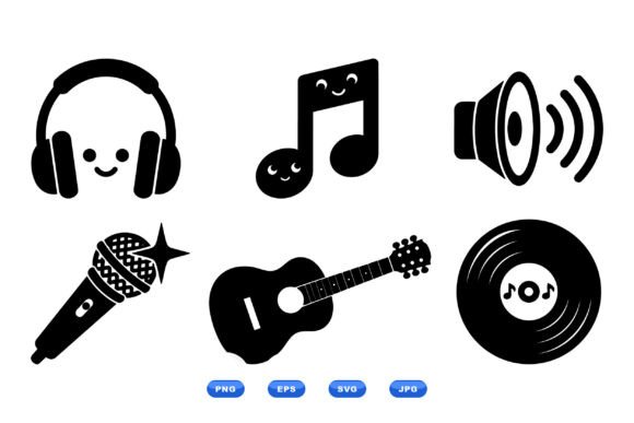 Download Cute Music Icon SVG Pack - Cute Collection