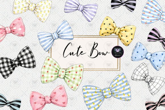 Download Cute Bow Clipart Watercolor - Cute Collection