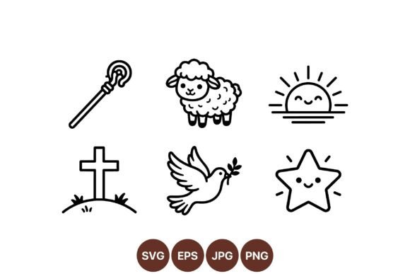 Download Cute Christian Icon SVG Pack - Cute Collection