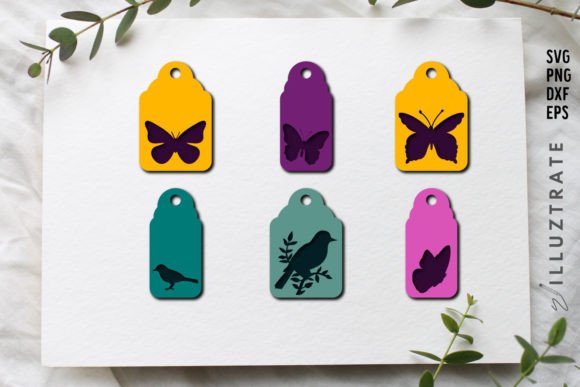 Download Butterfly Gift Tags SVG Cut Files | Cute - Cute Collection