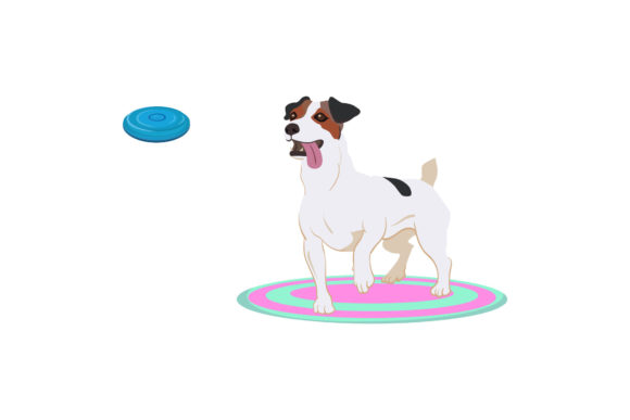Download Dog Illustration with Cute Pose - Cute Collection