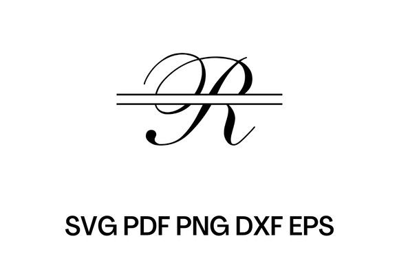 Download R LOGO SVG PDF DFX EPX PNG | R CURVE - Dfx Collection