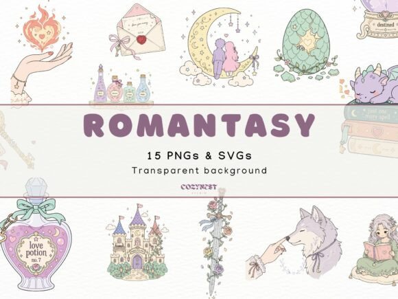 Download Romantasy Cliparts, Cute Fantasy PNGs - Cute Collection
