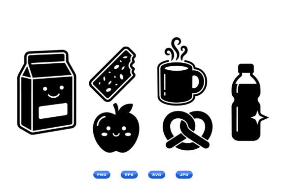 Download Cute Snack Icon SVG Pack - Cute Collection