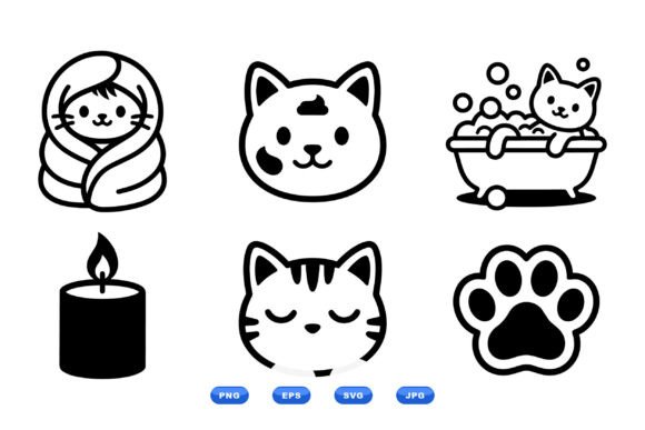 Download Cute Cat Icon SVG Pack - Cute Collection