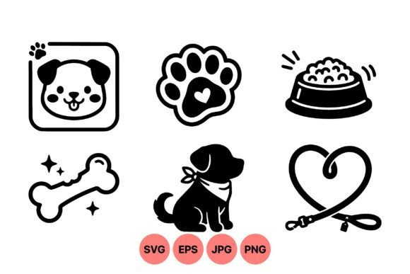 Download Cute Dog Icon SVG Pack - Cute Collection